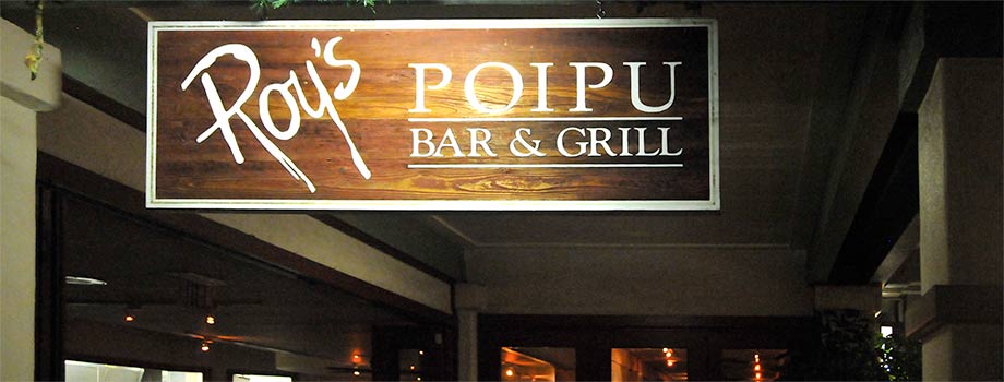 Roy's Poipu Bar & Grill sign