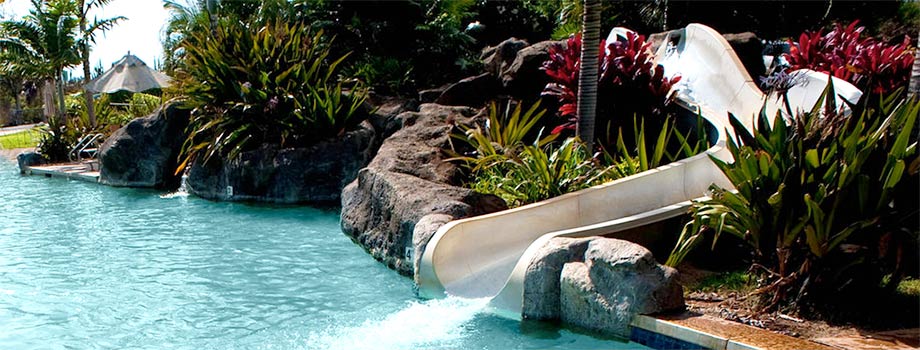 Waterslide at the Kiahuna Swim and Tennis Club